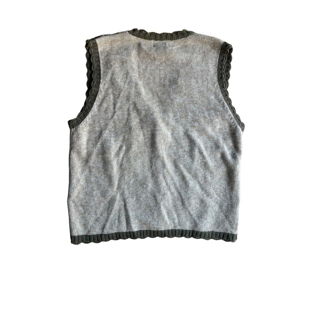 Napa Valley Women's Vintage Knit Vest FALL Embroidered Size Medium Petites - Picture 2 of 10